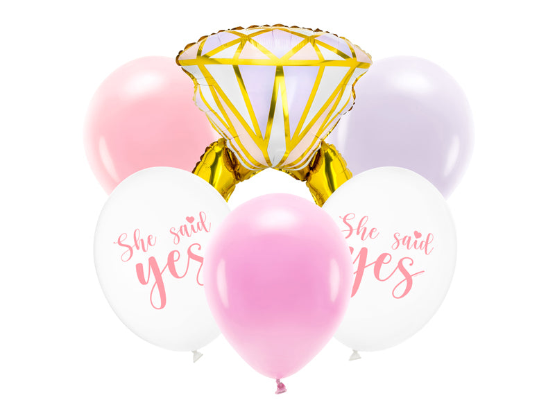 Luftballons-Set-Ring-Mix-6Stk-PartyDeco-Lemina