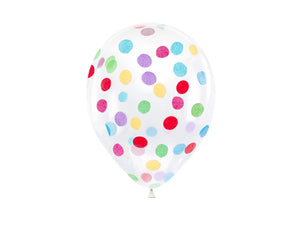 Luftballons-mit-rundem-Konfetti-30cm-mix-1-VPE-6-Stk-PartyDeco-Lemina