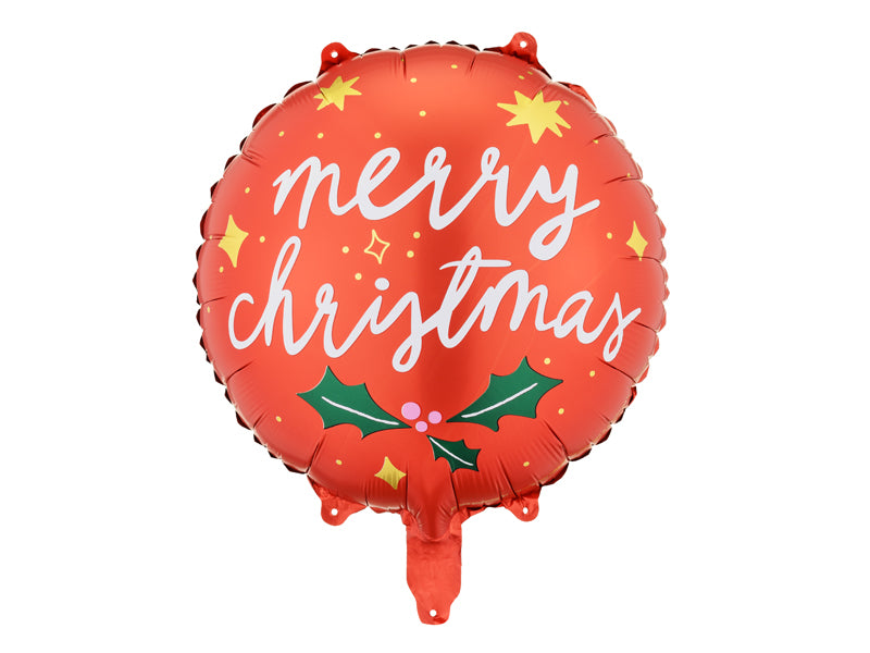 Merry-Christmas-Folienballon-Mix-45cm-PartyDeco-Lemina