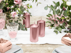 Metallisierte-Clubkerze-in-Rosegold-12x6cm-1-VPE-6-Stk-PartyDeco-Lemina-1