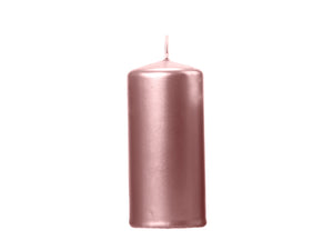 Metallisierte-Clubkerze-in-Rosegold-12x6cm-1-VPE-6-Stk-PartyDeco-Lemina