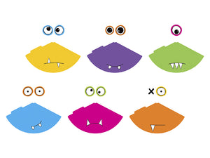 Monsterkappen-Mix-16cm-1-VPE-6-Stk-PartyDeco-Lemina-2