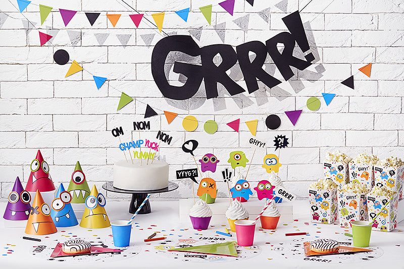 Monsterkappen-Mix-16cm-1-VPE-6-Stk-PartyDeco-Lemina-3