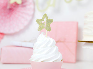 Muffin-Dekorationen-1st-Birthday-gold-1-VPE-6-Stk-PartyDeco-Lemina-1