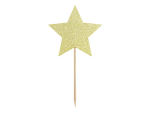 Muffin-Dekorationen-Sterne-gold-11-5cm-1-VPE-6-Stk-PartyDeco-Lemina-1