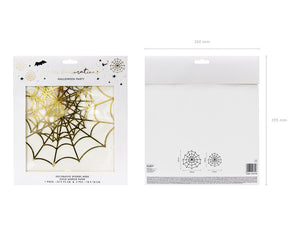 Papierdekoration-Spinnennetze-gold-1-VPE-3-Stk-PartyDeco-Lemina-4