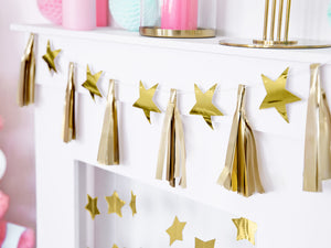 Papiergirlande-Sterne-gold-1.3m-PartyDeco-Lemina-1