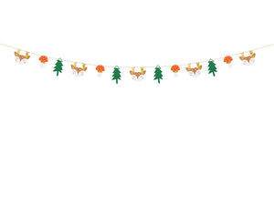 Papiergirlande-Wald-mix-1.7m-PartyDeco-Lemina