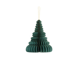 Papierkugel-honeycomb-Weihnachtsbaum-flaschengruen-20cm-PartyDeco-Lemina