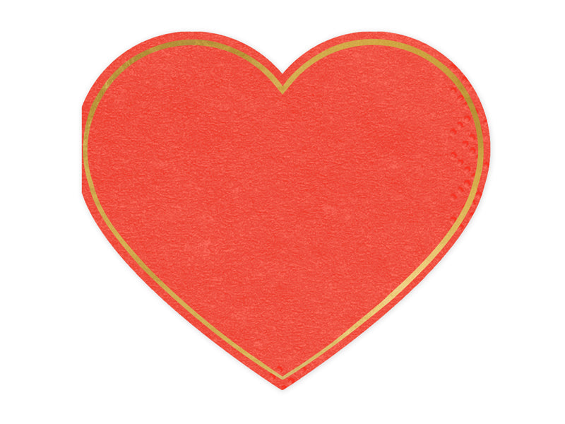 Papierservietten-Herz-Rot-14.3x12.5cm-20Stk-PartyDeco-Lemina