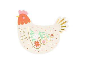 Papierservietten-Huehnchen-Mix-16x13cm-20Stk-PartyDeco-Lemina