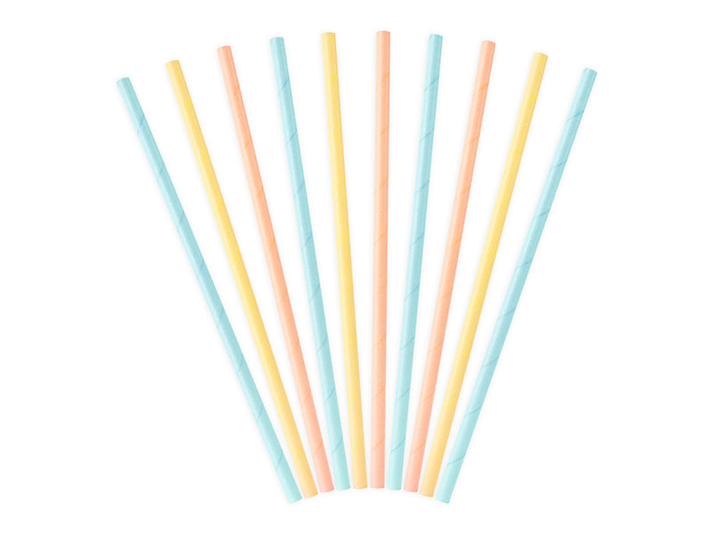 Papierstrohhalme-Summer-Time-19-5cm-1-VPE-10-Stk-PartyDeco-Lemina-2