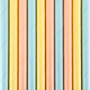 Papierstrohhalme-Summer-Time-19-5cm-1-VPE-10-Stk-PartyDeco-Lemina