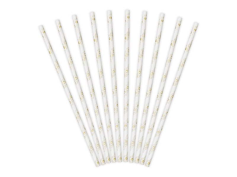 Papierstrohhalme-gold-19.5cm-1-VPE-10-Stk-PartyDeco-Lemina-2