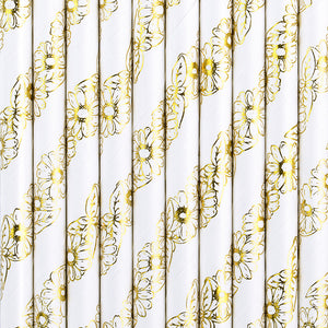 Papierstrohhalme-gold-19.5cm-1-VPE-10-Stk-PartyDeco-Lemina