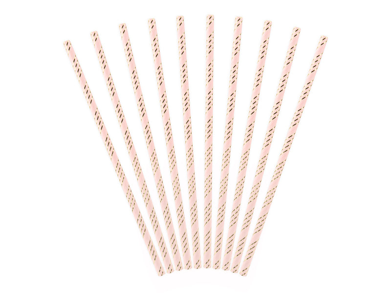 Papierstrohhalme-hellrosa-19.5cm-1-VPE-10-Stk-PartyDeco-Lemina-1