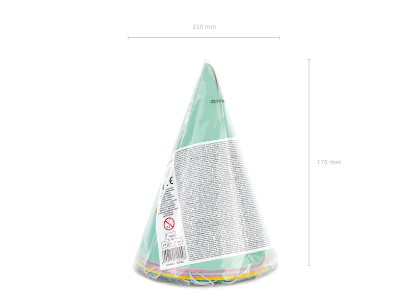 Partyhuete-Happy-Birthday-mix-16cm-1-VPE-6-Stk-PartyDeco-Lemina-4