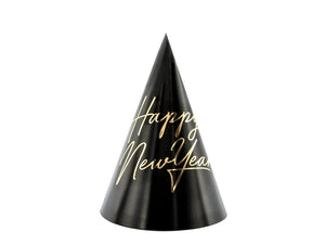 Partyhuete-Happy-New-Year-16cm-1-VPE-6-Stk-PartyDeco-Lemina