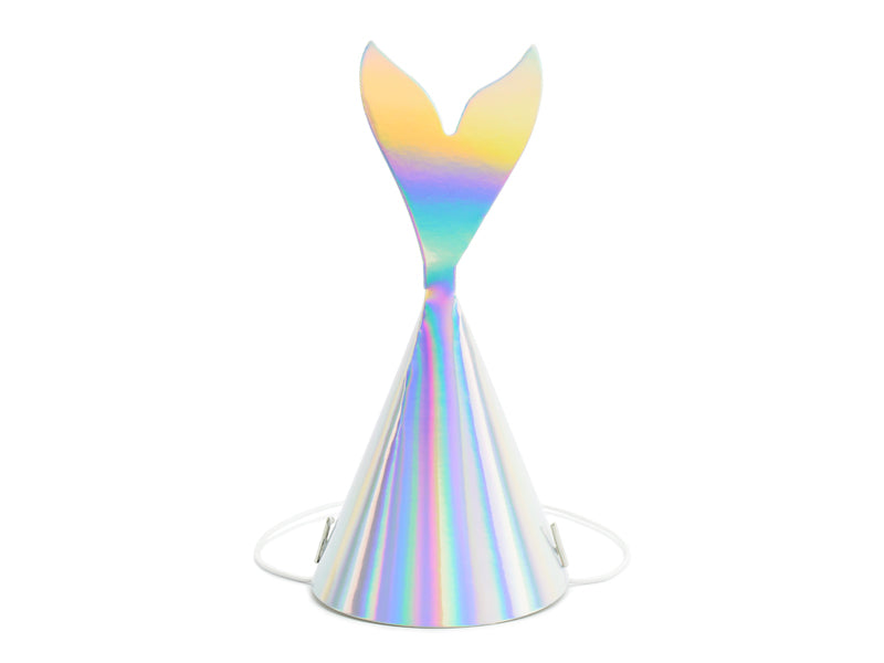 Partyhuete-Meerjungfrau-schillernd-18cm-1-VPE-6-Stk-PartyDeco-Lemina