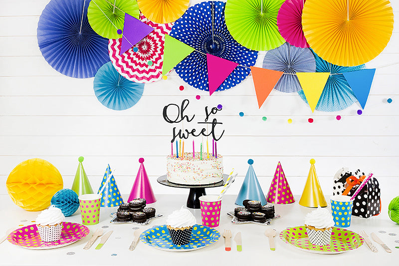 Partyhuete-Punkte-Mix-16cm-1-VPE-6-Stk-PartyDeco-Lemina-9854541