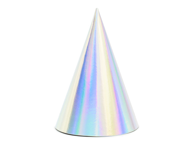 Partyhuete-schillernd-16cm-1-VPE-6-Stk-PartyDeco-Lemina