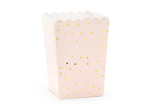 Popcorndosen-Punkte-hellrosa-7x7x12-5cm-PartyDeco-Lemina