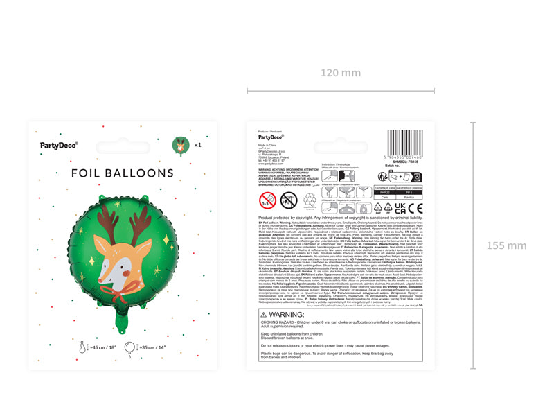 Rentier-Folienballon-Mix-45cm-PartyDeco-Lemina-2