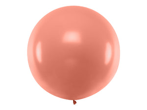 Runder-Ballon-1m-Metallic-Rose-Gold-PartyDeco-Lemina