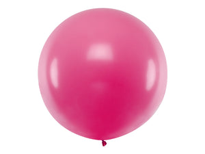Runder-Ballon-1m-Pastel-Fuchsia-PartyDeco-Lemina