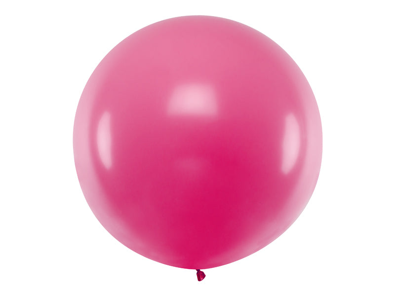 Runder-Ballon-1m-Pastel-Fuchsia-PartyDeco-Lemina