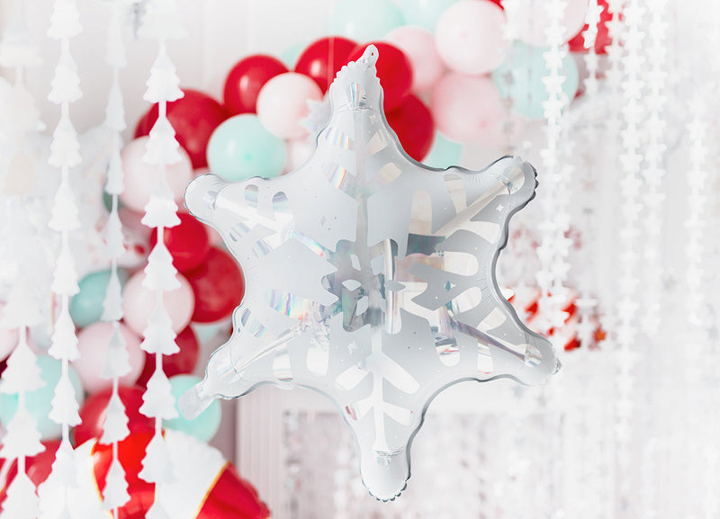 Schneeflocken-holografischer-Folienluftballon-64x66cm-PartyDeco-Lemina-1