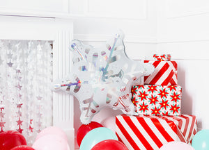 Schneeflocken-holografischer-Folienluftballon-64x66cm-PartyDeco-Lemina-2