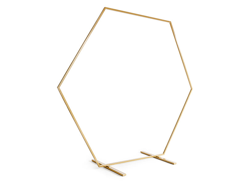 Sechseckstaender-fuer-Hintergrund-in-Goldfarbe-2m-PartyDeco-Lemina