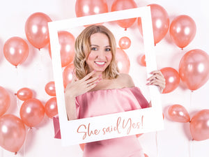 Selfie-Rahmen-She-said-yes-rosegold-50x59.5cm-PartyDeco-Lemina-1