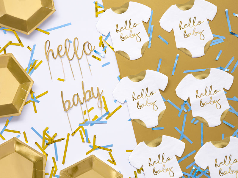 Servietten-Body-Hello-Baby-weiss-16x16cm-PartyDeco-Lemina-2