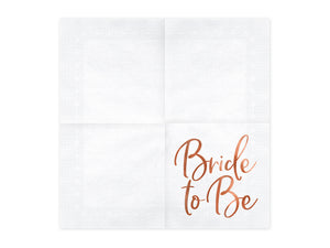 Servietten-Bride-to-Be-rose-gold-33x33cm-PartyDeco-Lemina-2