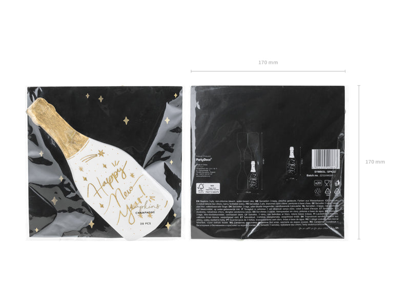 Servietten-Champagner-mix-7x19cm-1-VPE-20-Stk-PartyDeco-Lemina-2