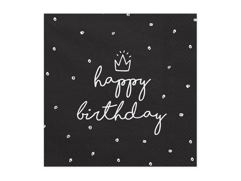 Servietten-Happy-Birthday-33x33cm-PartyDeco-Lemina