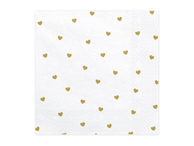 Servietten-Herzen-weiss-33x33cm-PartyDeco-Lemina