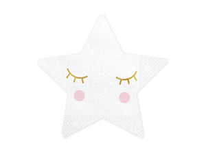Servietten-Little-Star-Stern-16x16cm-1-VPE-20-Stk-PartyDeco-Lemina