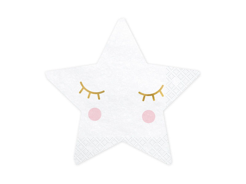 Servietten-Little-Star-Stern-16x16cm-1-VPE-20-Stk-PartyDeco-Lemina