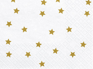Servietten-Sterne-gold-33x33cm-PartyDeco-Lemina-1