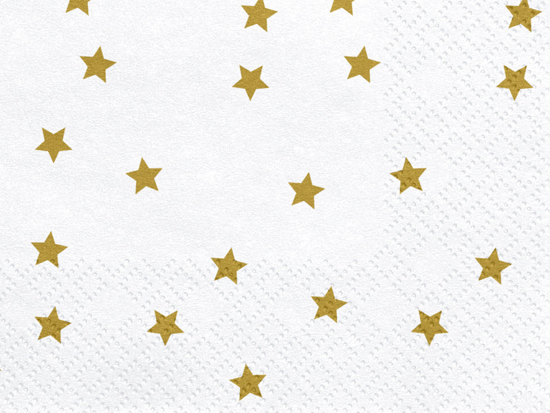 Servietten-Sterne-gold-33x33cm-PartyDeco-Lemina-1