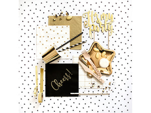 Servietten-Sterne-gold-33x33cm-PartyDeco-Lemina-2