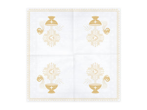 Servietten-Taufe-33x33cm-gold-PartyDeco-Lemina-1