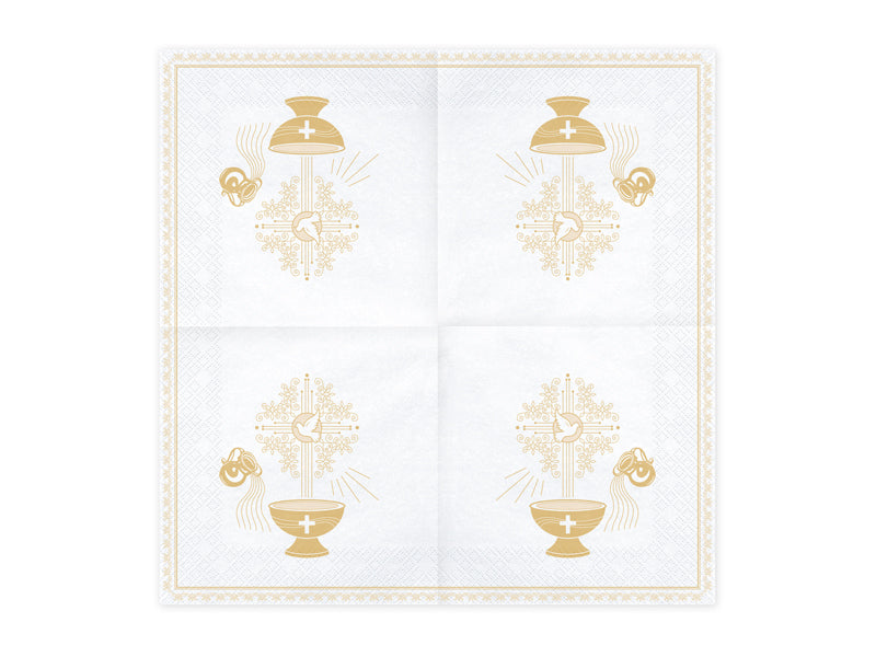 Servietten-Taufe-33x33cm-gold-PartyDeco-Lemina-1
