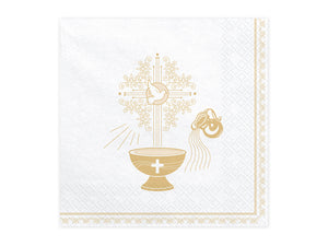 Servietten-Taufe-33x33cm-gold-PartyDeco-Lemina
