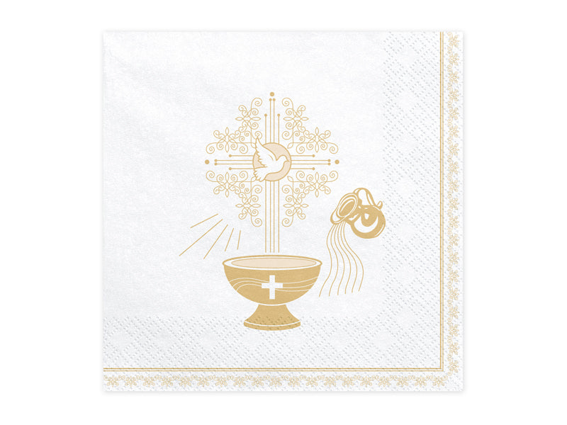 Servietten-Taufe-33x33cm-gold-PartyDeco-Lemina