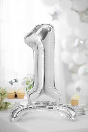 Stehender-Folienballon-Ziffer-1-70cm-silber-PartyDeco-Lemina-1
