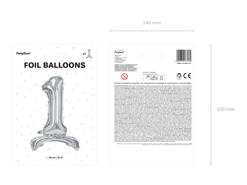 Stehender-Folienballon-Ziffer-1-70cm-silber-PartyDeco-Lemina-3